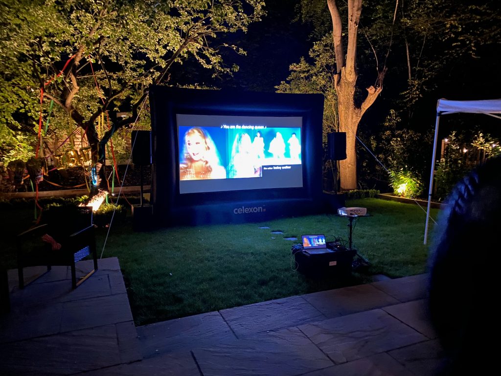 outdoor cinema hire for parties